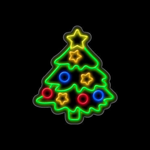 Arbre de Noël en Neon
