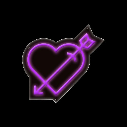 Coeur en Neon